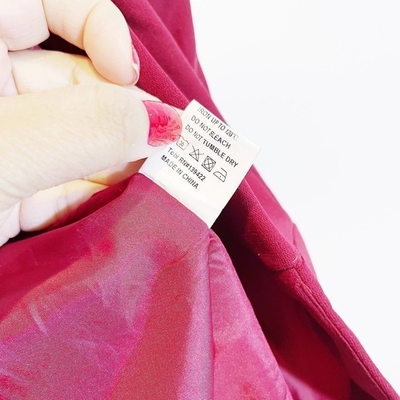 Tobi Red Open Blazer EUC SZ M - Picture 6 of 8